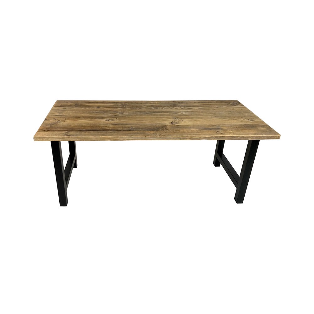  Table en bois ancien brun 